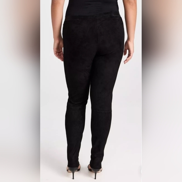 Alice + Olivia Lamb Leather Leggings 🍀 Small/ Medium 28 waist $798 Msrp - Picture 4 of 16